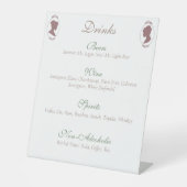 レズビアンブリーズリージェンシーピンクローズ 台座サイン (正面)