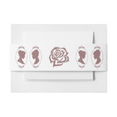 レズビアンブリーズリージェンシーピンクローズ 招待状ベリーバンド (正面例)