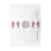 レズビアンブリーズリージェンシーピンクローズ 招待状ベリーバンド (正面例)