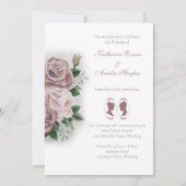 レズビアンブリーズリージェンシーピンクローズ 招待状 (正面)