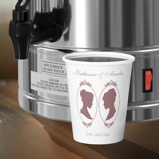 レズビアンブリーズリージェンシーピンクローズ 紙コップ