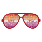 レズビアンプライドお祝い アビエーターサングラス (正面)