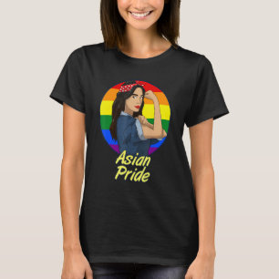 レズビアンプライドゲイシアンLGBTレインボーカラーズアジアンGi Tシャツ