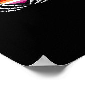 レズビアンプライドスケルトンハロウィーンウォーゴシックハートCl ポスター (角)