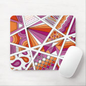レズビアンプライドゼンドードル抽象芸術ピモダンンク マウスパッド (マウス)