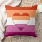 レズビアンプライドハートデザイン装飾用クッション クッション (ブランケット)
