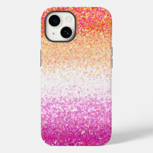 レズビアンプライドピンクグリッターグラデーションスパークル Case-Mate iPhone 14ケース