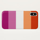 レズビアンプライドフラグ電話ケース Case-Mate iPhoneケース (裏面(横))