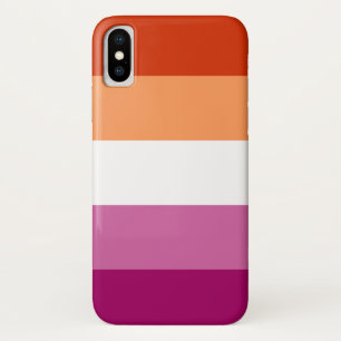 レズビアンプライドフラグ電話ケース iPhone X ケース