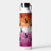 レズビアンプライドブラックキャット – Mystical Witchy ウォーターボトル (正面)