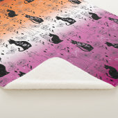 レズビアンプライドブラックキャット – Mystical Witchy シェルパブランケット (3/4)