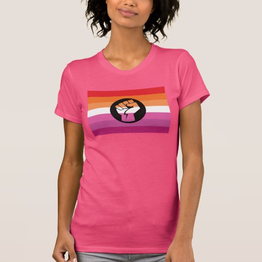 レズビアンプライドレジスタンスTシャツ Tシャツ (正面)