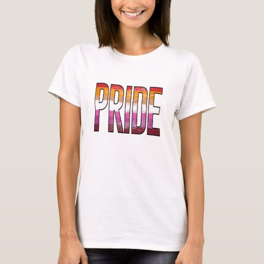 レズビアンプライドワード Tシャツ (正面)