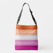 レズビアンプライド国旗 クロスボディバッグ (裏面)