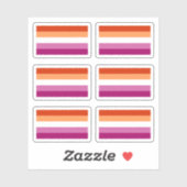 レズビアンプライド国旗 シール (シート)