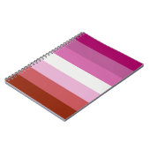 レズビアンプライド国旗 ノートブック (左側)