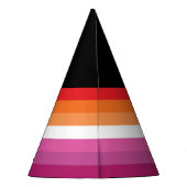 レズビアンプライド国旗 パーティーハット (裏面)