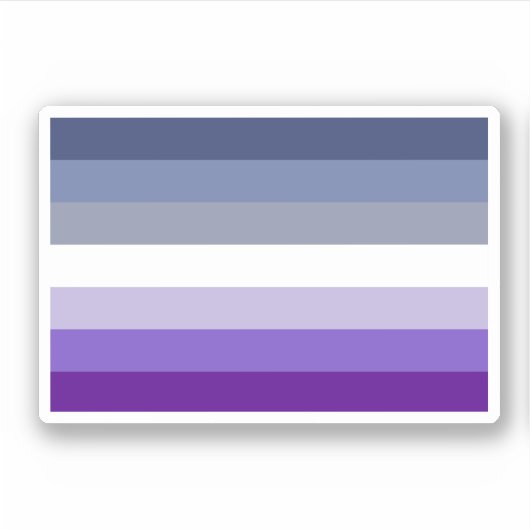 レズビアンプライド国旗(ブッチ) シール (正面)