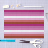 レズビアンプライド国旗（横） 薄葉紙 (クラフト)