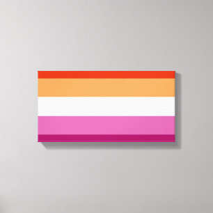 レズビアンプライド国旗LGBTQ キャンバスプリント