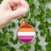 レズビアンプライド国旗LGBTQ キーホルダー (手)