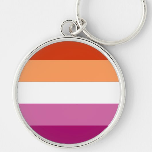 レズビアンプライド国旗LGBTQ キーホルダー (正面)