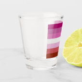 レズビアンプライド国旗LGBTQ ショットグラス (左)