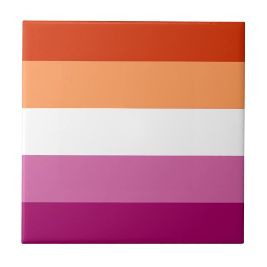 レズビアンプライド国旗LGBTQ タイル (正面)