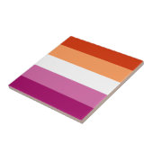 レズビアンプライド国旗LGBTQ タイル (側面)