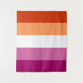 レズビアンプライド国旗LGBTQ タペストリー (正面)