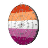 レズビアンプライド国旗LGBTQ ダーツボード (正面右)
