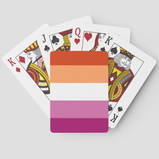 レズビアンプライド国旗LGBTQ トランプ (裏面)