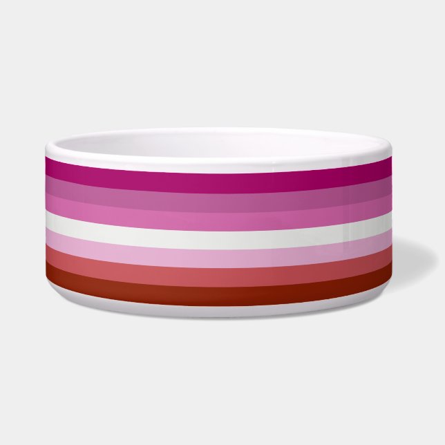 レズビアンプライド国旗LGBTQ ボウル (正面)