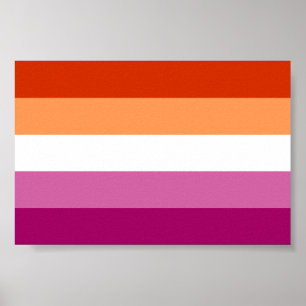 レズビアンプライド国旗LGBTQ ポスター