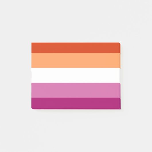 レズビアンプライド国旗LGBTQ ポストイット (正面)