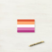 レズビアンプライド国旗LGBTQ ポストイット (デスク上)