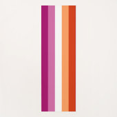 レズビアンプライド国旗LGBTQ ヨガマット (正面)