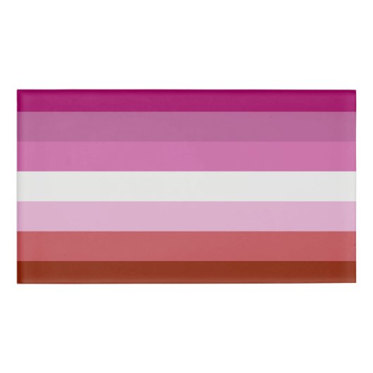 レズビアンプライド国旗LGBTQ 名札 (正面)