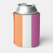 レズビアンプライド国旗LGBTQ 缶クーラー (缶裏面)