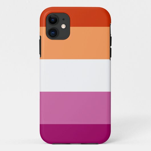 レズビアンプライド国旗LGBTQ Case-Mate iPhoneケース (裏面)