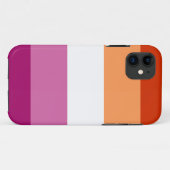 レズビアンプライド国旗LGBTQ Case-Mate iPhoneケース (裏面(横))