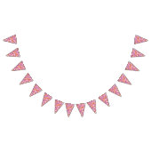 レズビアンプライド抽象芸術禅花花びらピンク バンティングフラッグ (全)