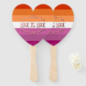 レズビアンプライド月愛は愛 ハンドファン (正面&裏面)