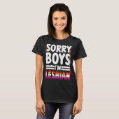 レズビアンプライド月間LGBTQゲイ国旗 Tシャツ (正面フル)