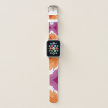レズビアンプライド絵を描フラグSwirl Apple Watch Band