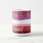 レズビアンプライド絵を描 コーヒーマグカップ (中央)