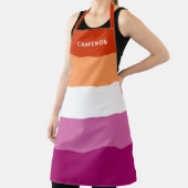 レズビアンモノグラムの国旗 エプロン (インサイチュ)