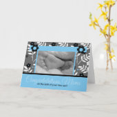 レズビアンモムズ誕生の息子おめでとう カード (黄色い花)