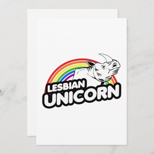 レズビアンユニコーンレインボー シーズンカード (正面/裏面)
