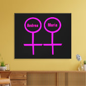 レズビアンラバーカスタマイズ可能なキャンバス印刷 キャンバスプリント (インサイチュ (リビング))